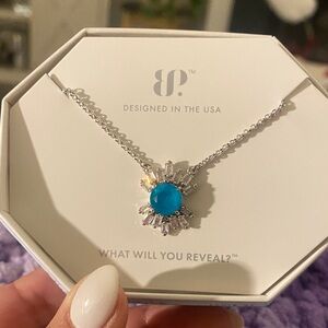 BP drama on arrival NK78888 Elegant Blue and Silver Necklace